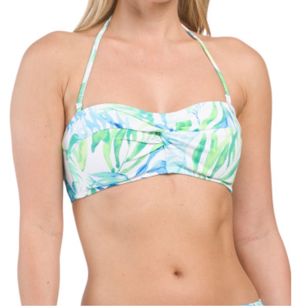 COPY - 🆕 Tommy Bahama Tropical Print Bandeau Bikini Top